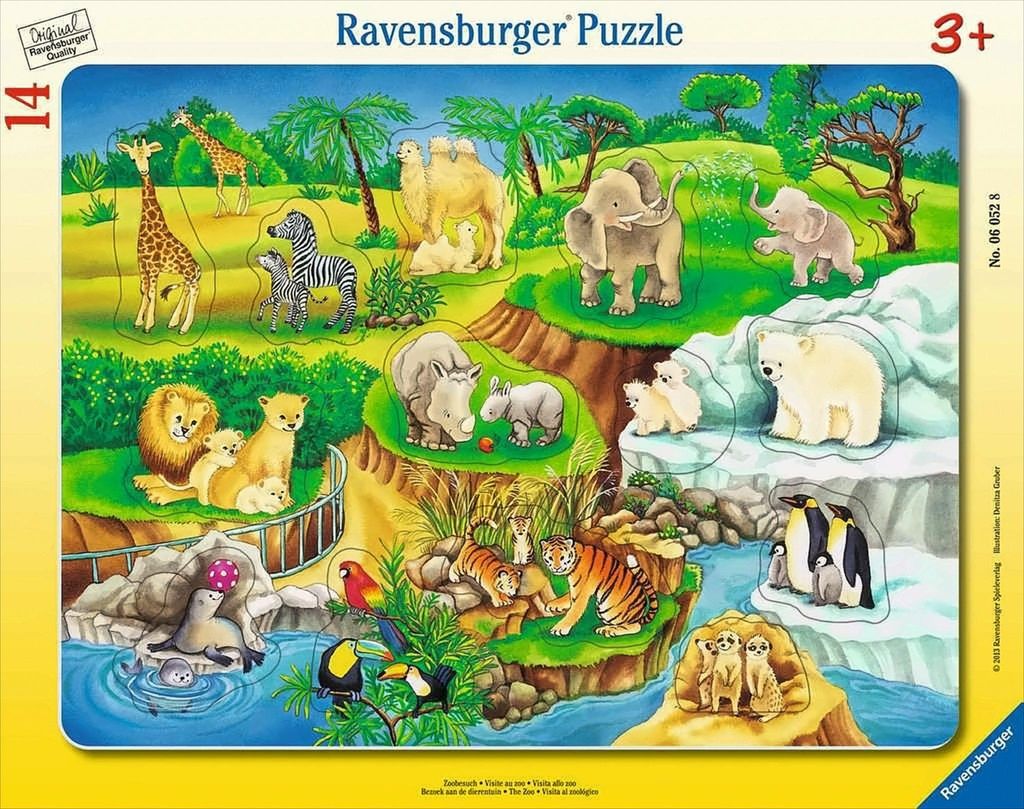 Ravensburger - Zoobesuch, 14 Teile Produktbild 