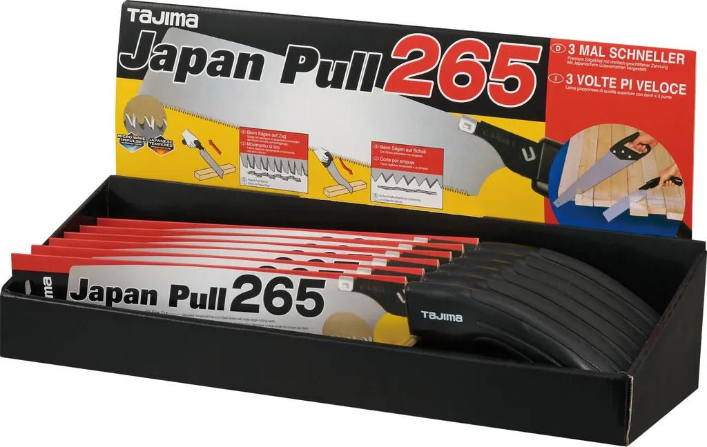 Tajima Rapid Pull 265mm | Sega Kataba Professionale per Falegnami - 6