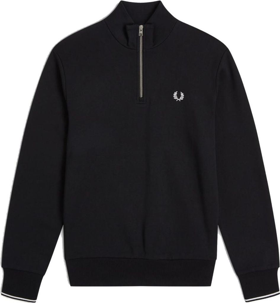 Fred Perry Half Zip Sweatshirt Czarny Zdjęcie produktu 