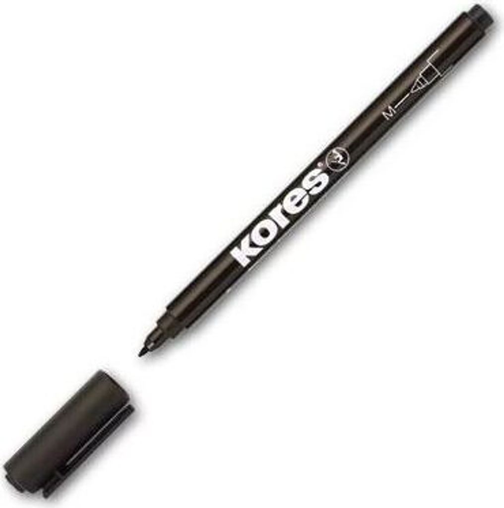 Kores Permanent-Marker "K MARKER FINE", M, schwarz Immagine del prodotto 
