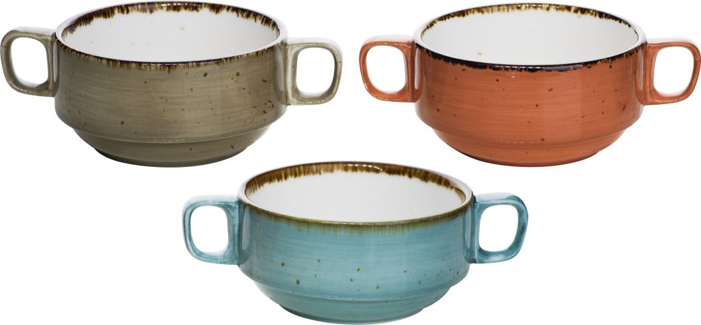 Cosy trendy brisbane soepkom ø10xh5,3cm met grepen