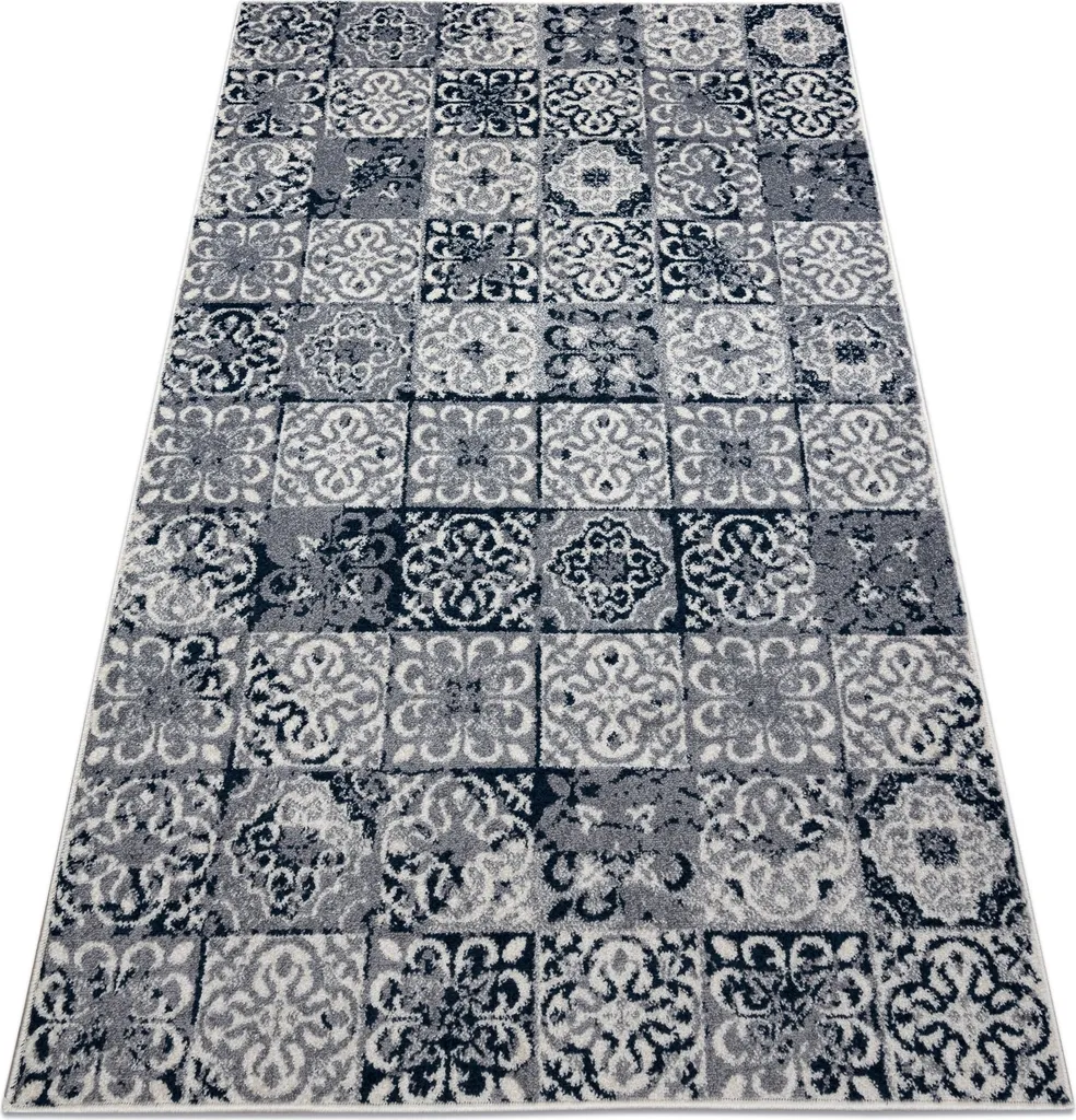 Tapis HEOS 78586 bleu facile à nettoyer pour sol moderne 120x170