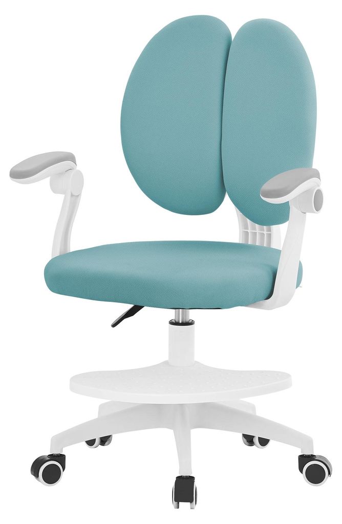 ML-Design Kinderschreibtischstuhl ergonomisch, 95-107 cm, Petrol, 360° Drehbarer Schreibtischstuhl Kinder, Höhenverstellbarer Jungendstuhl Kinder...