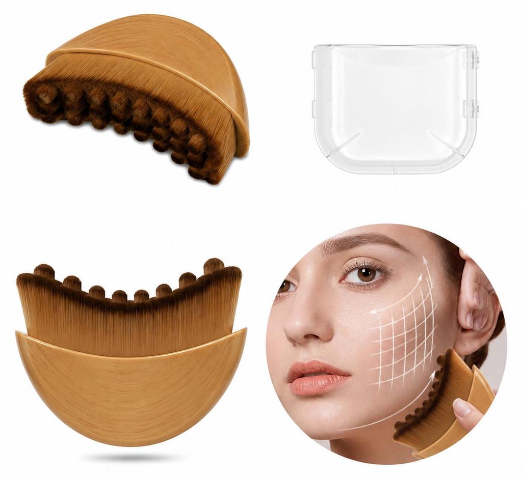INF Brosse de massage lymphatique visage en nylon avec Image du produit 