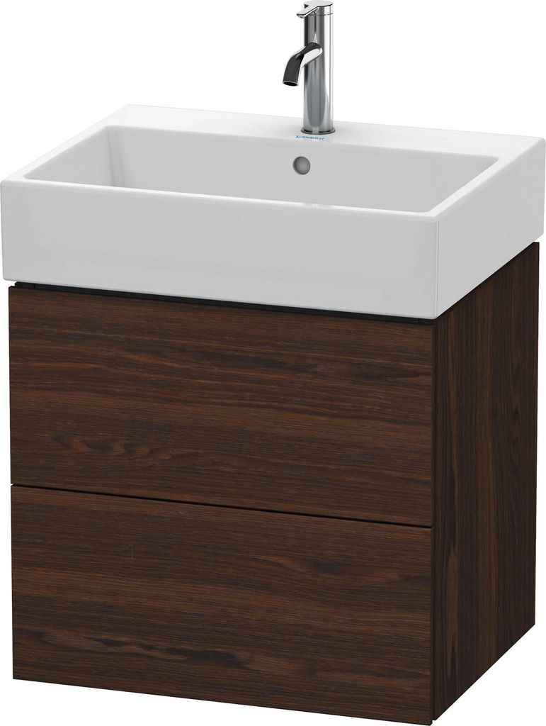 Duravit L-Cube Waschtischunterbau wandhängend, 2 Schubkästen, 584x544x459mm, LC627506969