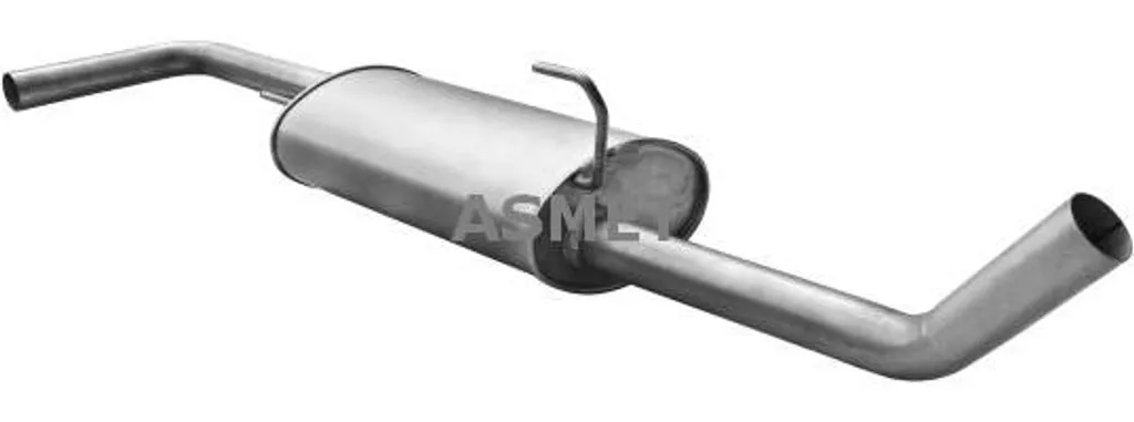 Silencieux arrière robuste ASMET 14060 OE B0100EB31B - Acier Renforcé