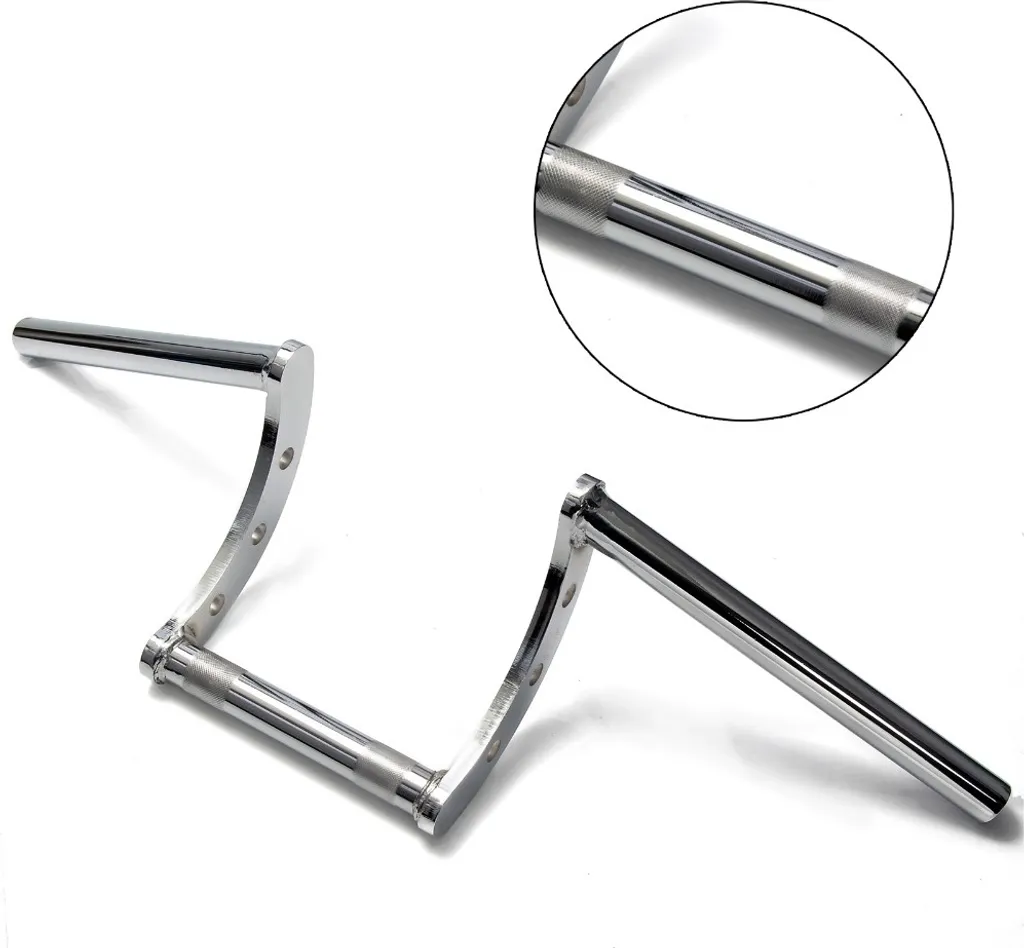 Manubrio Moto Z-Bar Argento 22mm 7/8' per Progetti Custom Honda