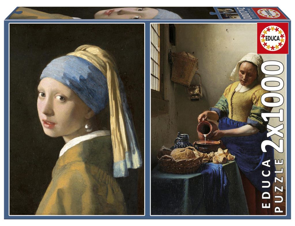 Educa Borras Puzzle Educa Collection Jan Vermeer 2x1000 Image du produit 