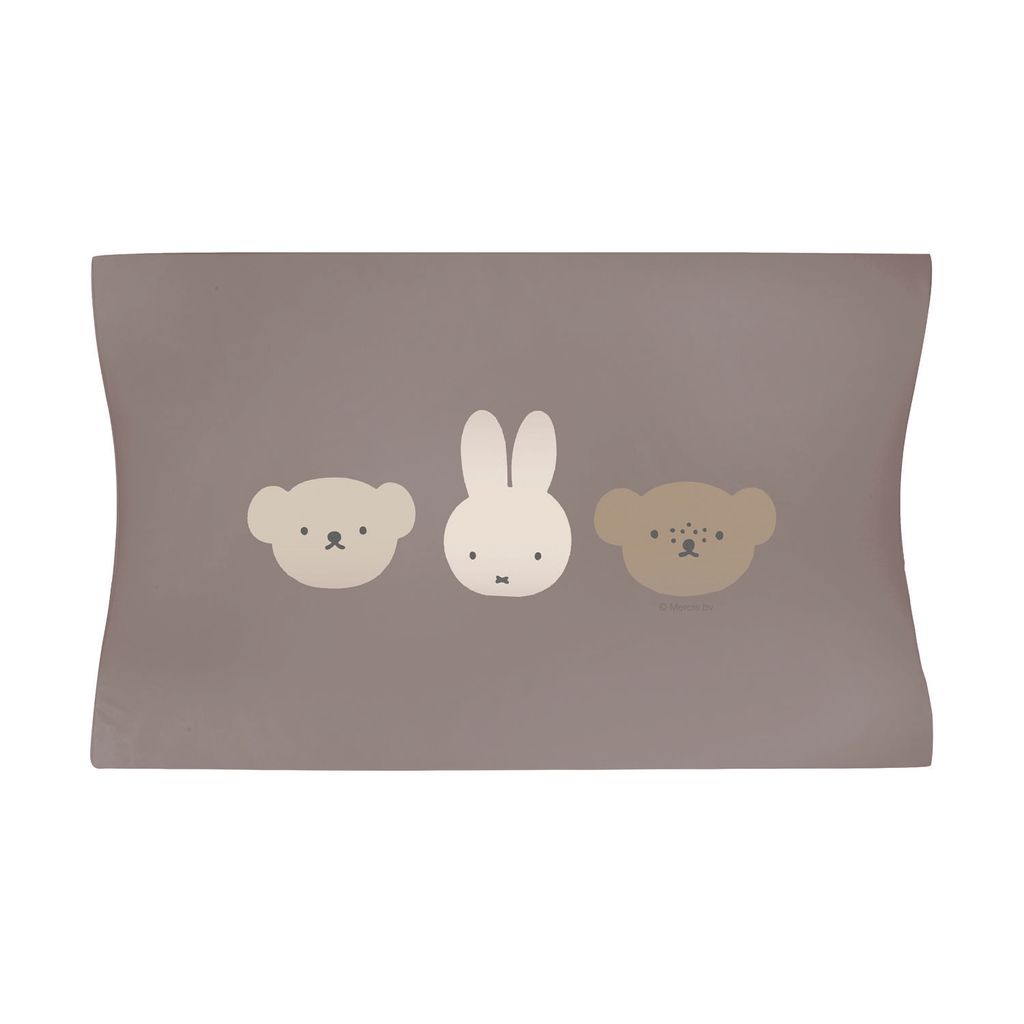 Bébé-Jou Wickelauflage 72x44cm - Miffy and Friends - Chalk Brown | Bebe-Jou
