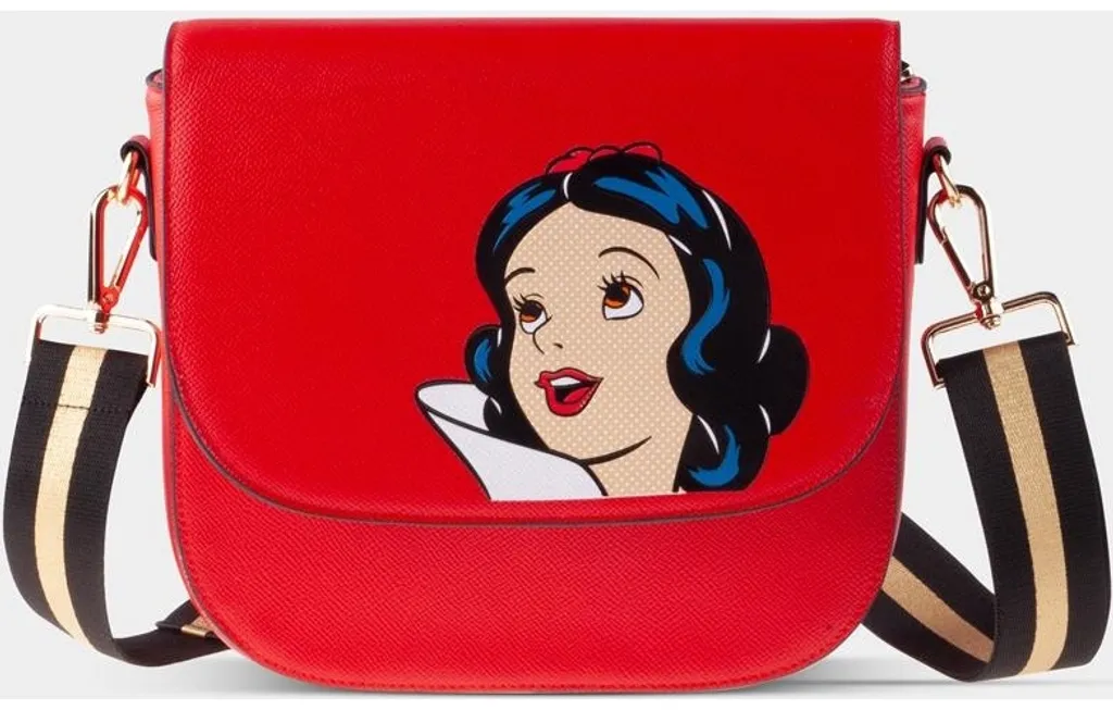 Sac à main Disney rouge Blanche-Neige en similicuir avec bandoulière