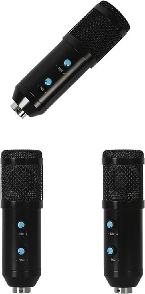 Microphone USB Anti-Bruit avec Volume et Réverb pour Audio Clair sur PC
