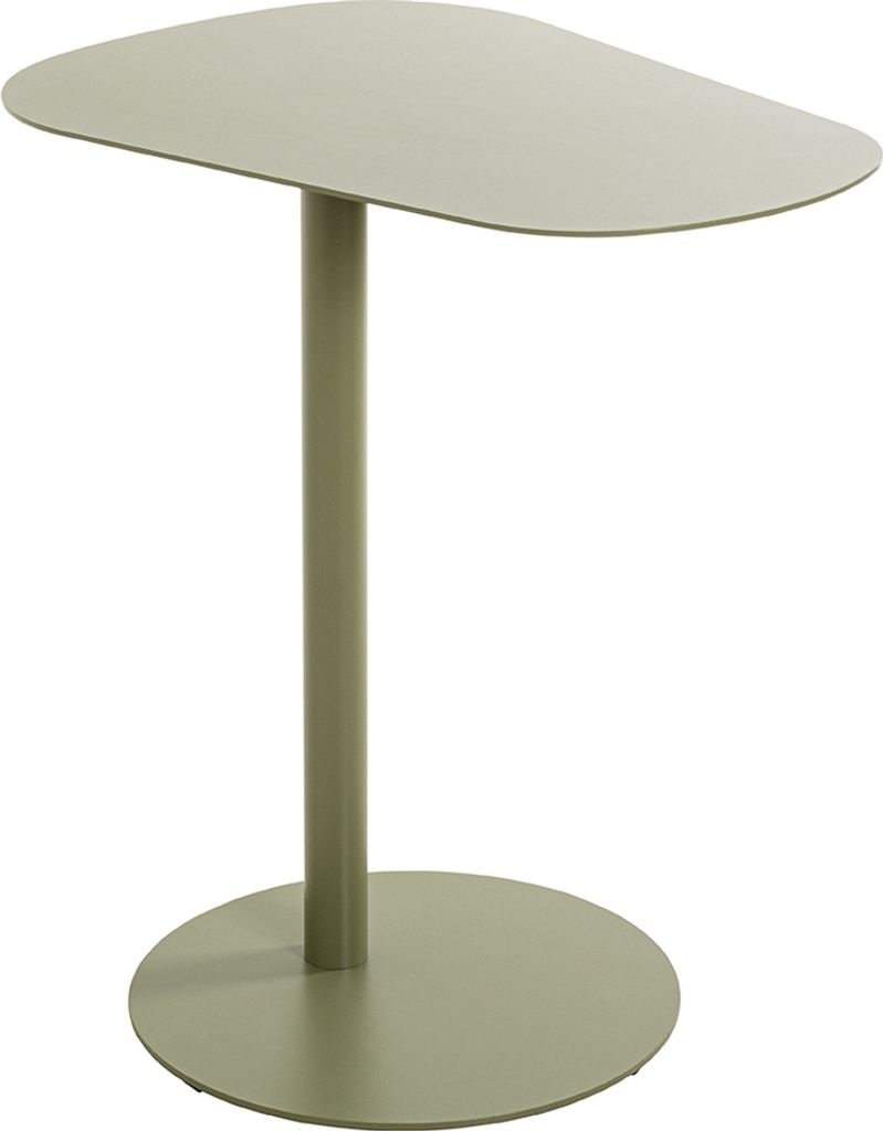 Beistelltisch >52997< in grün, Metall - 53x60x38cm (BxHxT)
