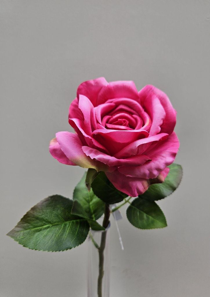 artplants.de Kunstrose WINAKAS, pink, 40cm - Künstliche Rosenblüte