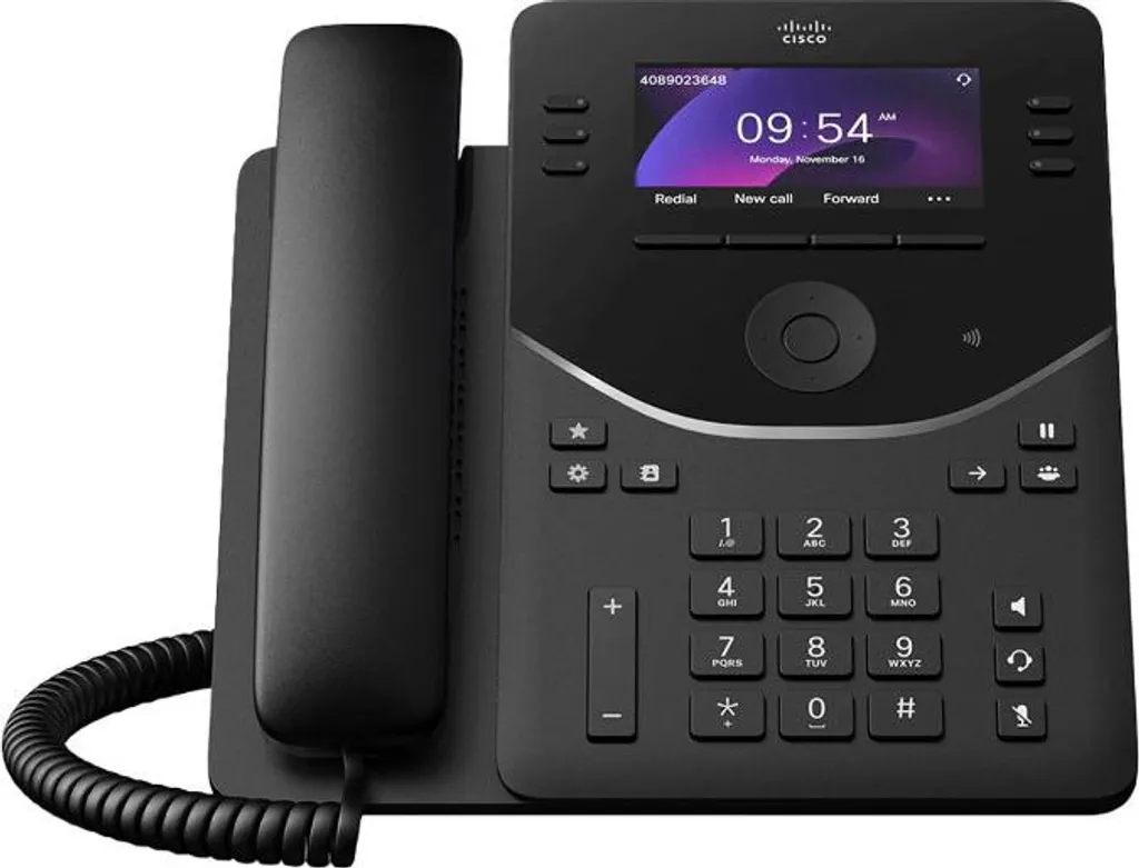 Téléphone IP Cisco DP-9851-K9 Noir avec Écran LCD 3.7 Pouces et PoE