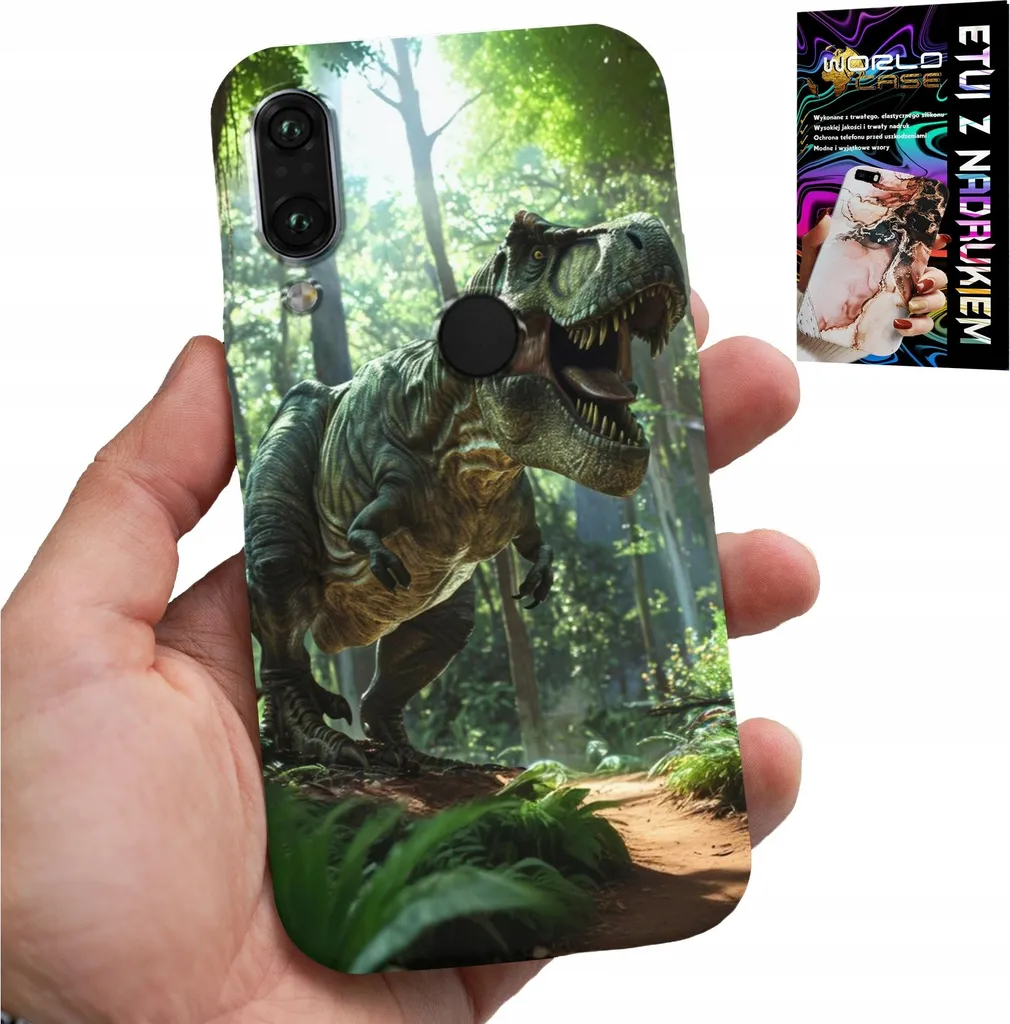 Cover Xiaomi Note 7 Dinosauro + Vetro: Protezione Cool e Resistente