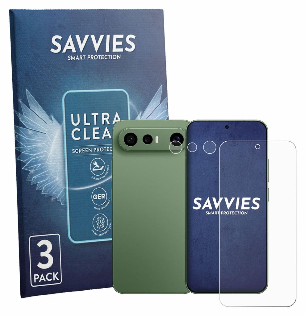 6x Für Vivo X300 FE (Display+Kamera) Schutzfolie Savvies Displayschutz Display Schutz Folie Klar Transparent