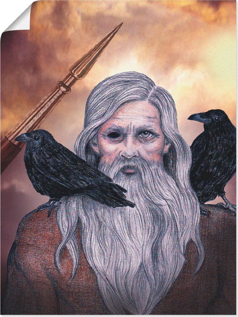 ARTland Poster Odin Größe: 60x80 cm