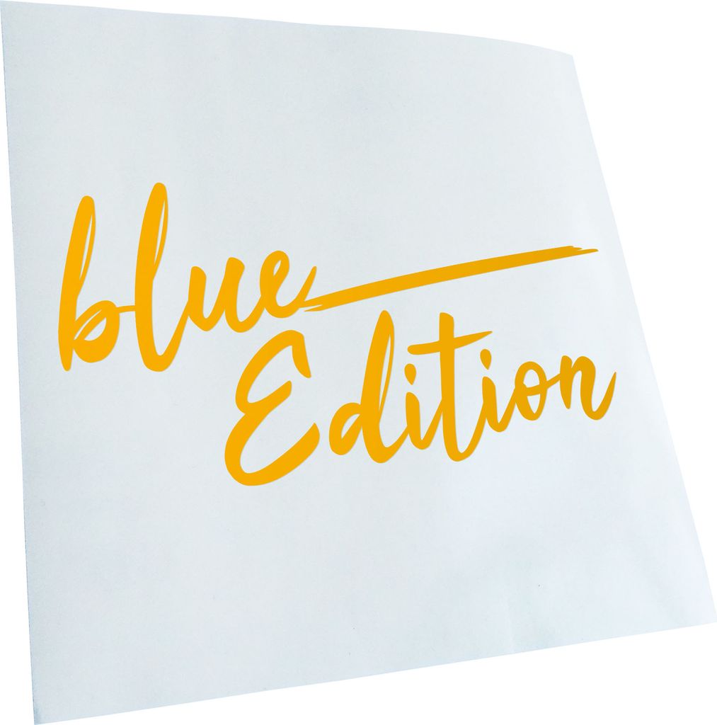 Kiwistar - Autoaufkleber - Blue Edition Blau - Gelb - 50x25cm - Aufkleber für Auto, Laptop, Fahrrad, LKW, Motorrad mehrfarbig JDM Decal Racing