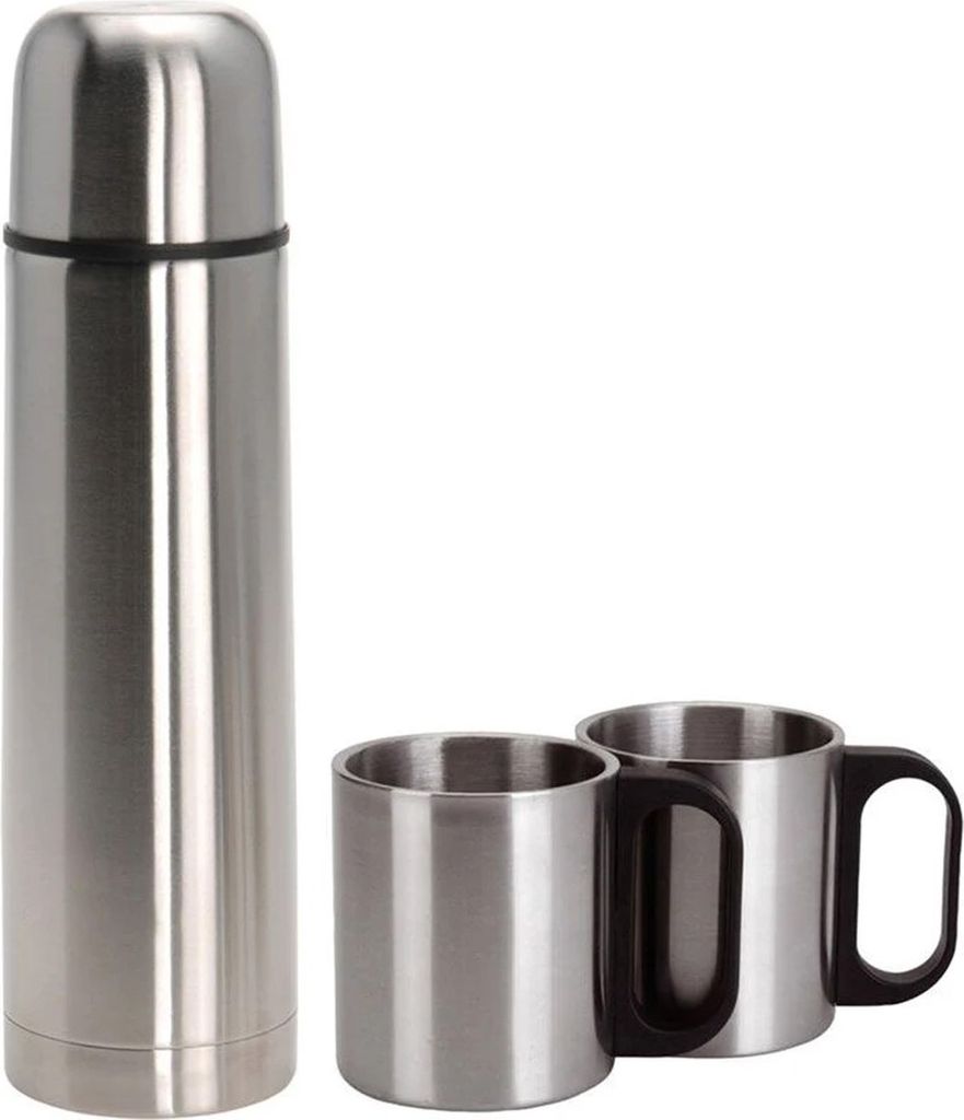 Set thermos e due tazze Excellent Houseware, acciaio Immagine del prodotto 