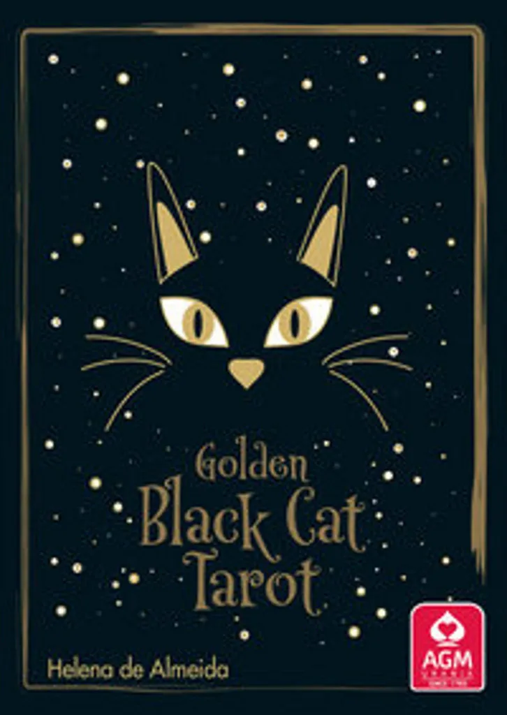 Tarot pour Tirage Divinatoire - Cartes Chats Noirs et Or avec boîte rigide