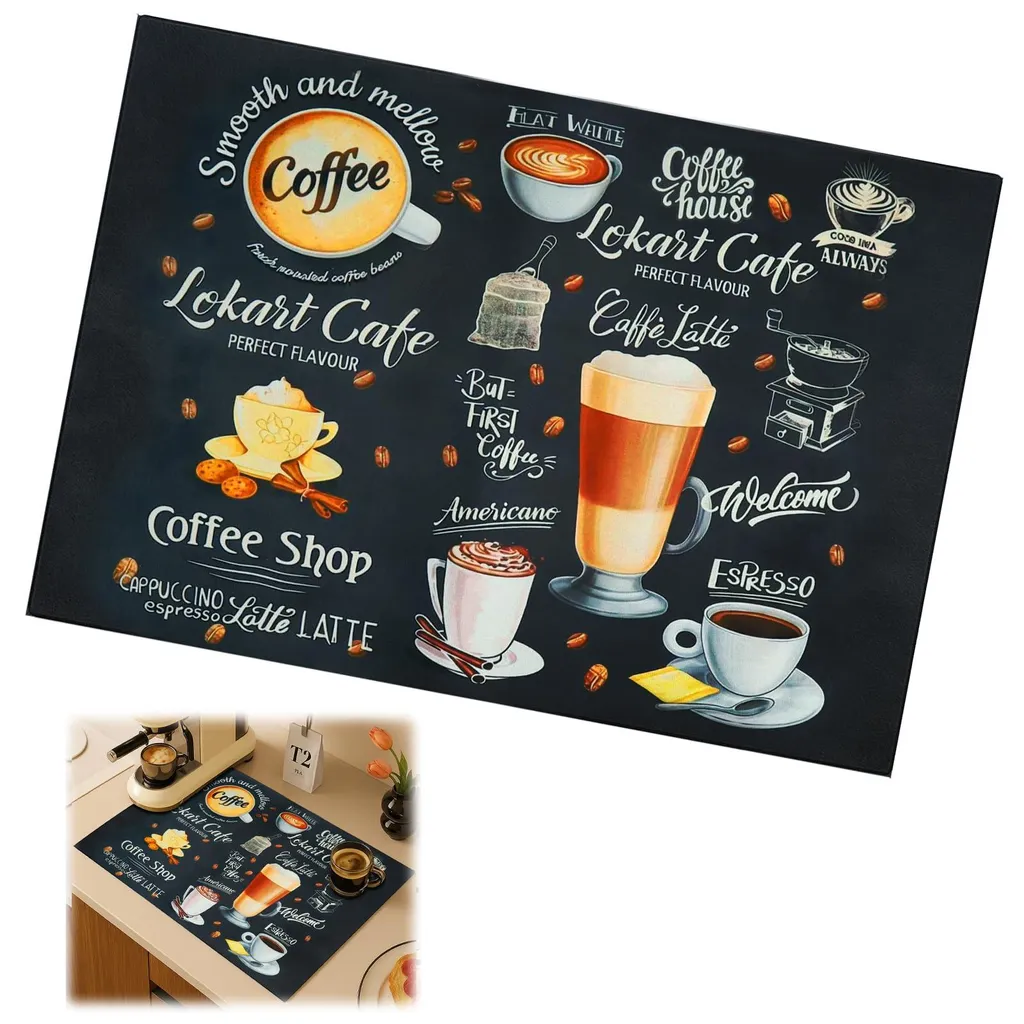 Tapis de vaisselle absorbant en silicone 40x50 mm pour cuisine et bain