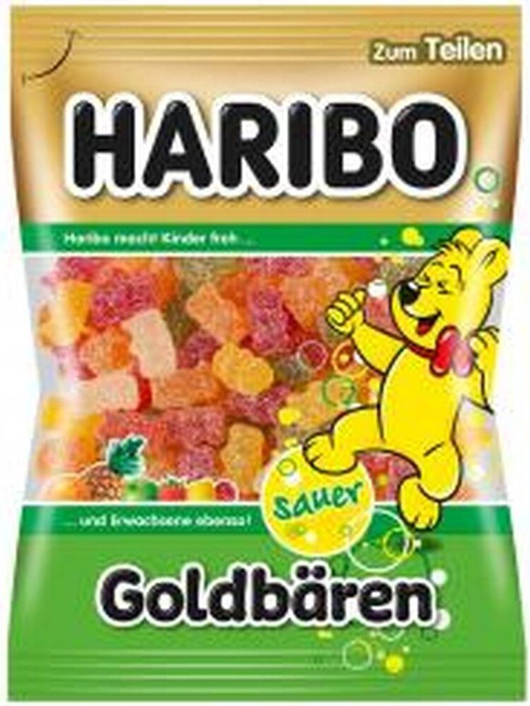 Haribo 10056242, Mäkké cukríky, 175 g, Jablko, Citrón, Obrázok produktu 