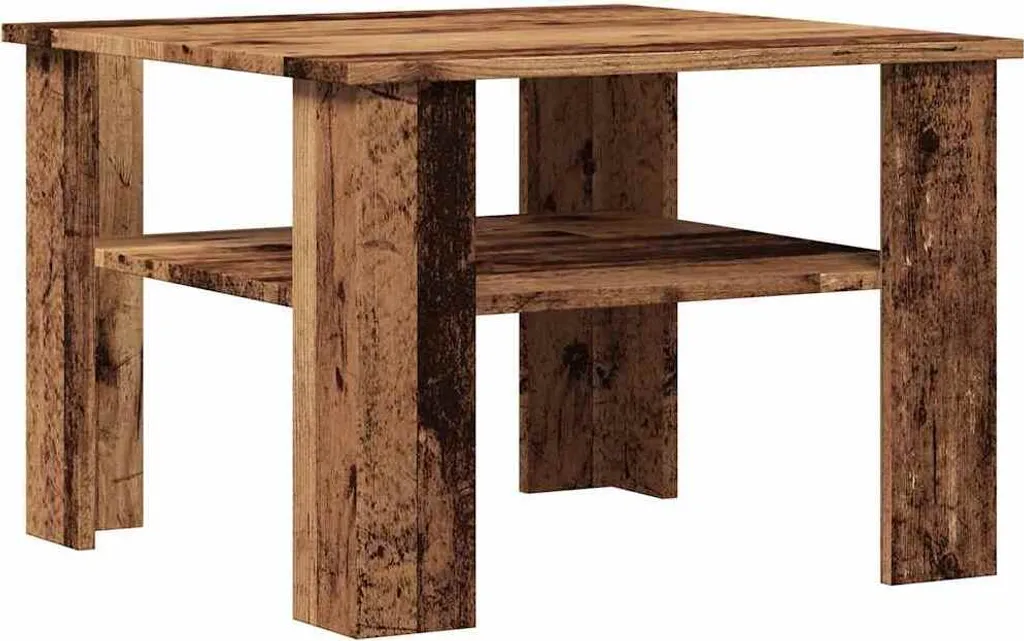 Tavolino Quadrato 60x60 cm Legno di Recupero | Arredo Shabby Vintage