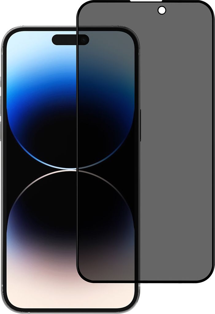 box of 10 - UNIQ Accessory iPhone 14 Pro Max Privacy Tempered Glass Screenprotector - Black