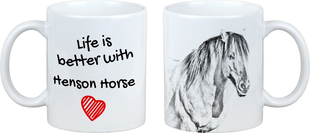 Henson-Pferd - Tasse mit Pferd, Tasse mit Bild, personalisiertes Geschenk der Marke Art-Dog