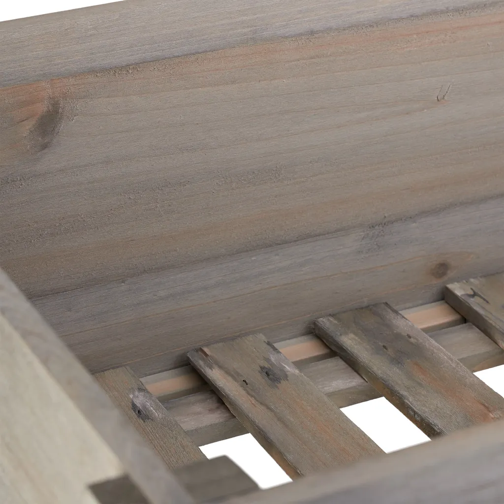 Lit surélevé bois gris : jardinez sans mal de dos - Solution ergonomique