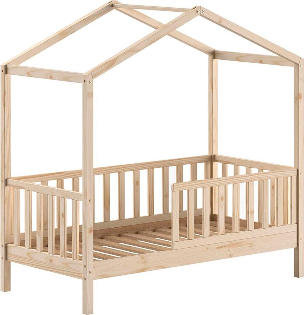 Juniorbett Karie 148x76x151 Kinderbett Massivholz natur