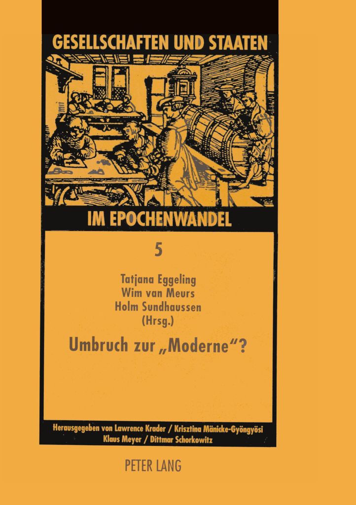 Umbruch zur «Moderne»?