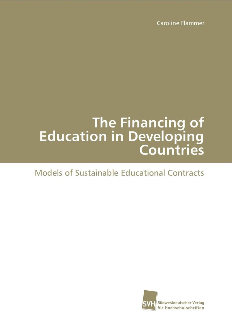 The Financing of Education in Developing Countries