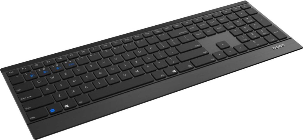 Rapoo 9500M kabelloses Tastatur-Maus Set QWERTZ 1600 DPI Produktbild 