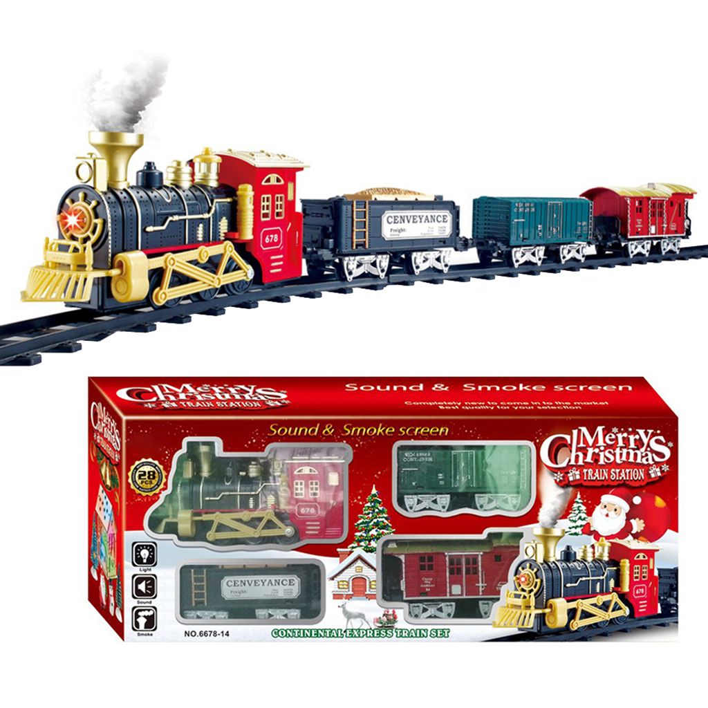 Set di treni natalizi con luci e suoni, binari ferroviari, giocattoli, regalo di Natale acquista in modo economico - spedizione gratuita, recensioni reali con foto