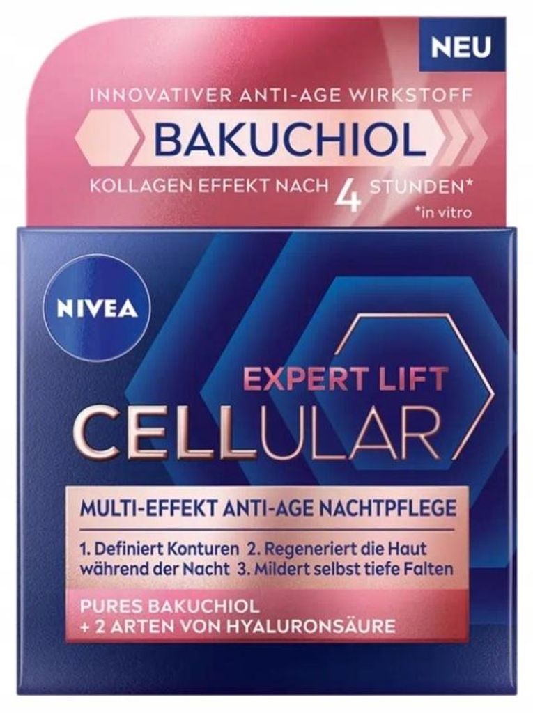 NIVEA Cellular Expert Lift Effekt Anti-Age Nachtpflege mit Produktbild 