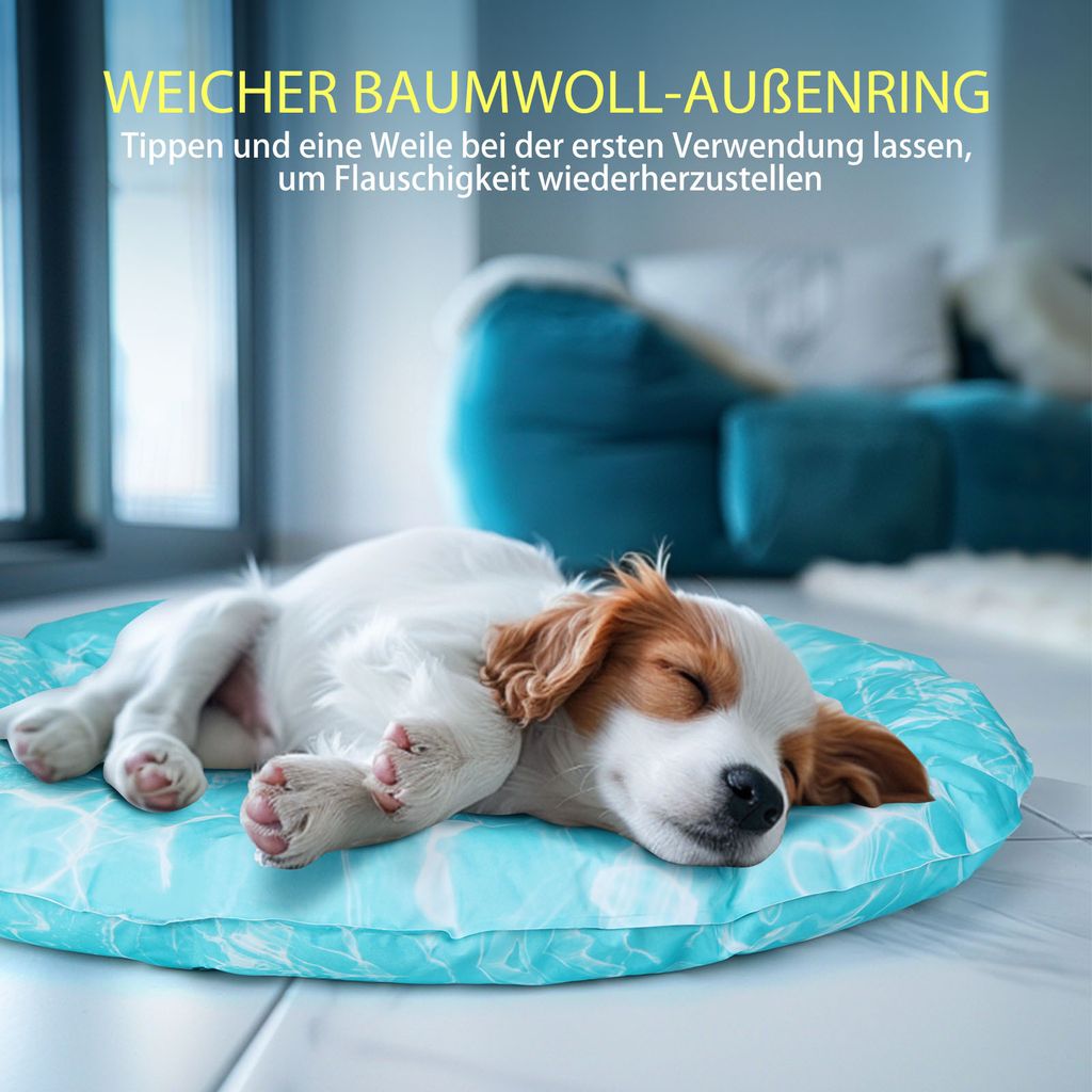 Kühlmatte Für Hund & Katze – Selbstkühlend, Waschbar, 70 X 55 Cm, Ideal Für Sommer, Auto & Zuhause