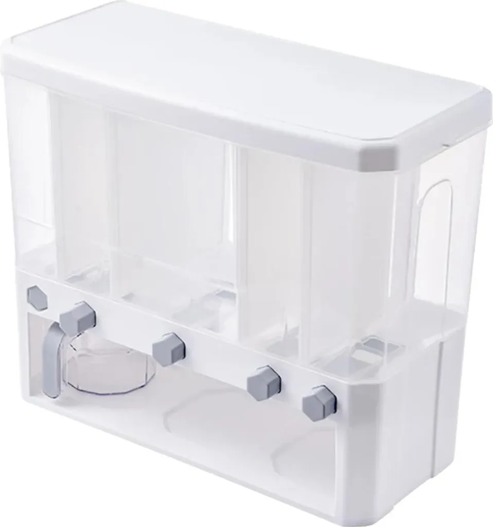 Rangement céréales anti-humidité 5 compartiments pour cuisine propre