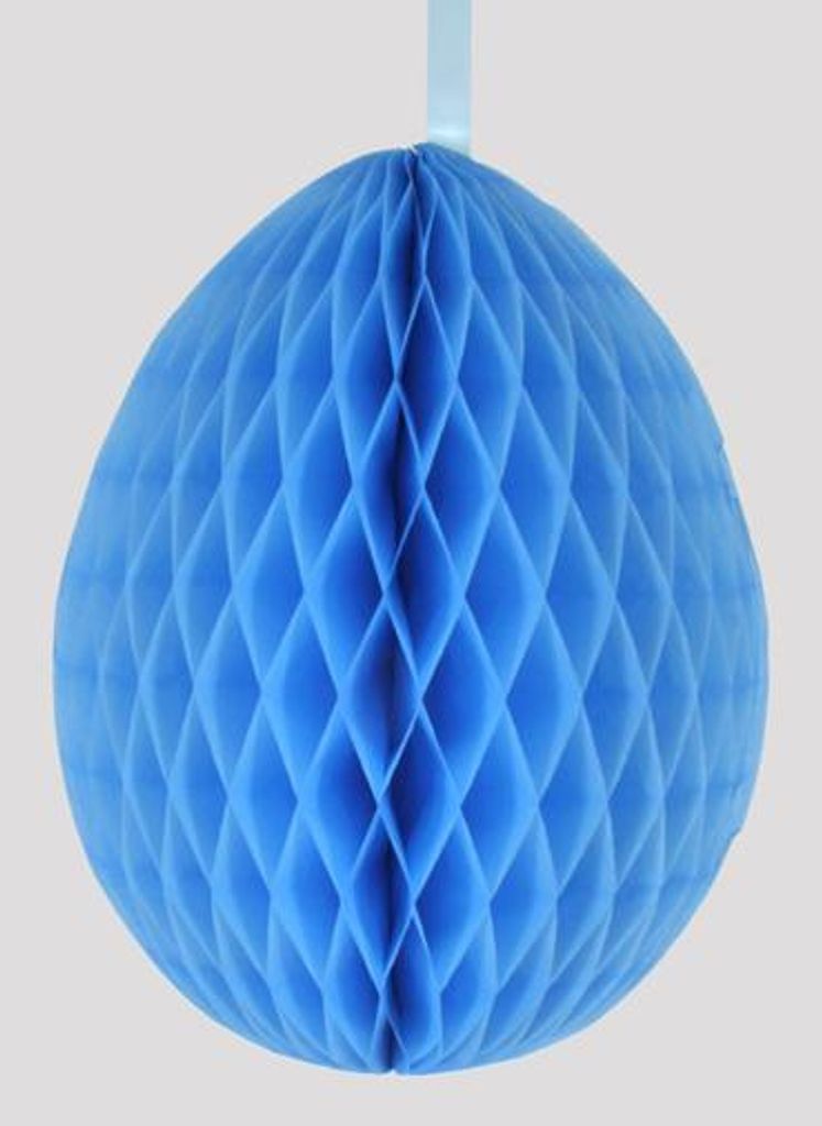 Wabenball Osterei blau 40 cm Produktbild 