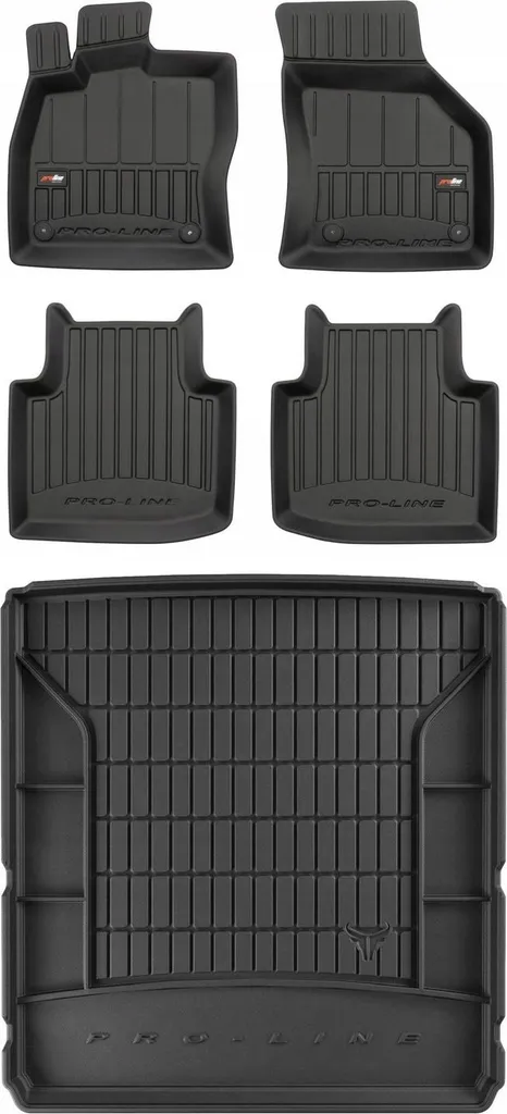 SET di tappetini in gomma 3D Skoda Superb 3 station wagon 2015-2023 d