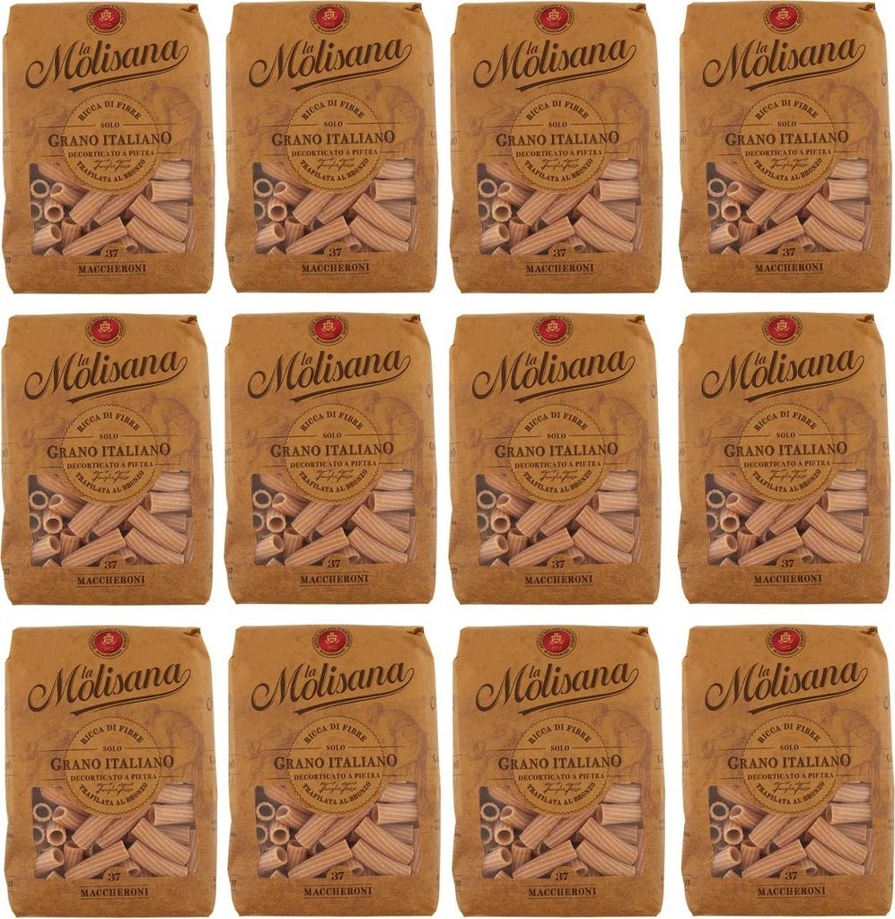 12x La Molisana Pasta Integrale Maccheroni n°37 Produktbild 