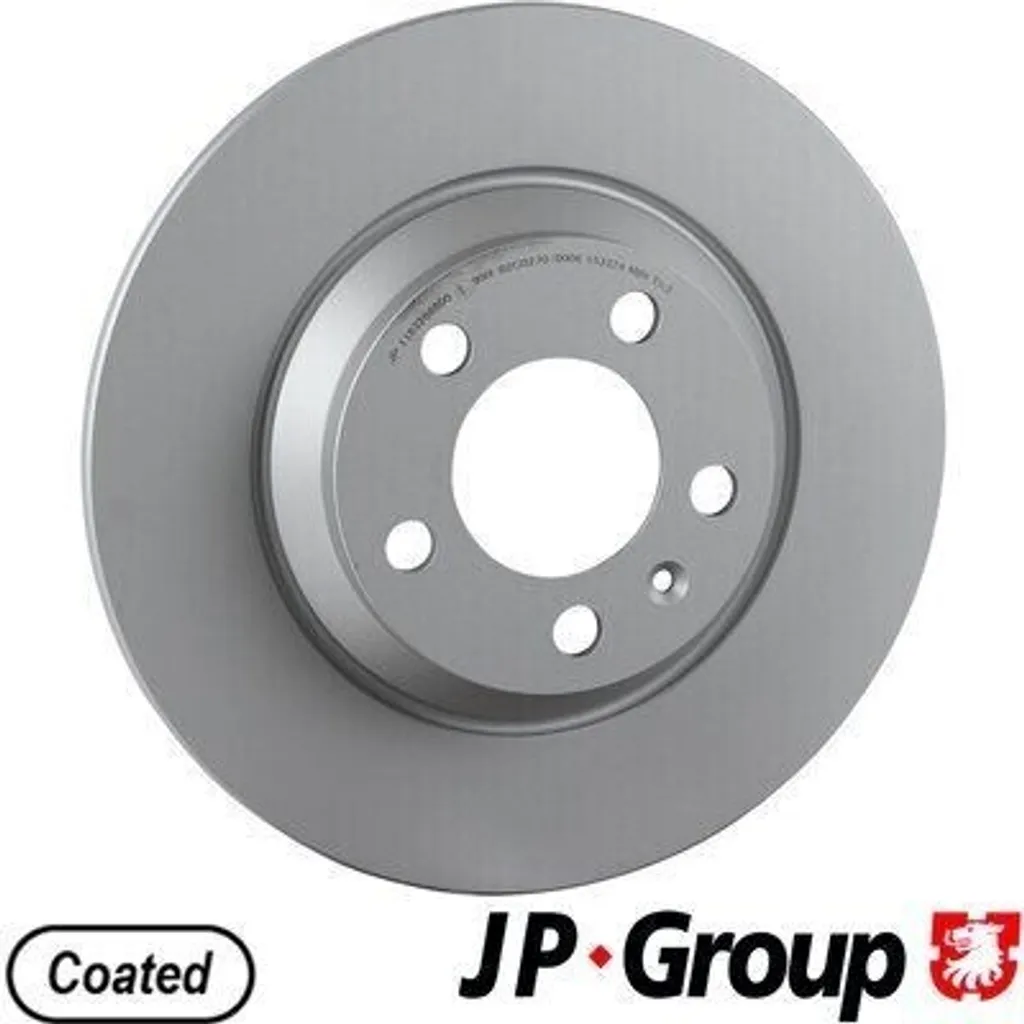 Jeu de Disques de Frein Arrière Pleins pour VW POLO (AW1 BZ1) JP GROUP 272mm