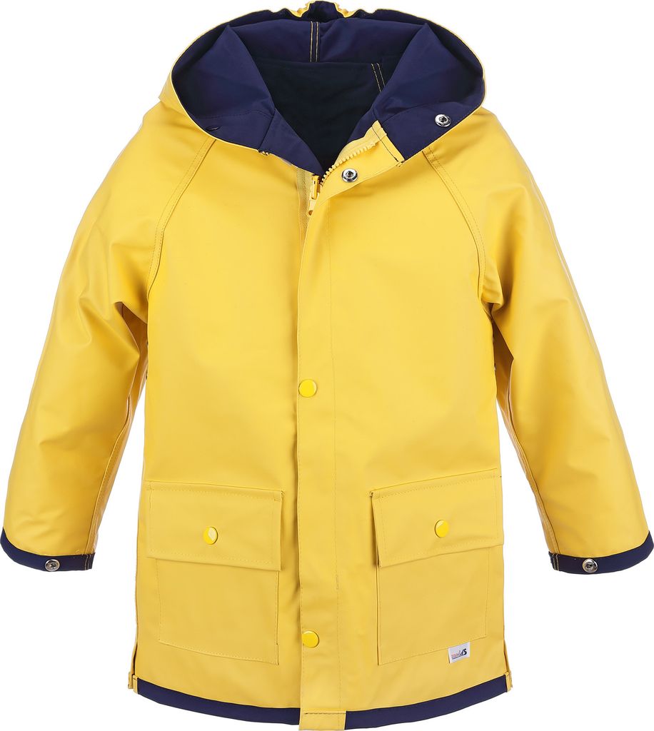 FRIESEN Friesennerz Original Büro oder Watt? - Uni Regenjacke Regenmantel in Gelb Kinder Größe 158-164