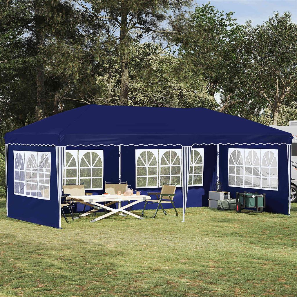 Möbel Pop-up Partyzelt 575 x 289 x 245 cm BlauPavillons & Partyzelte - Pavillons & Partyzelte c6619