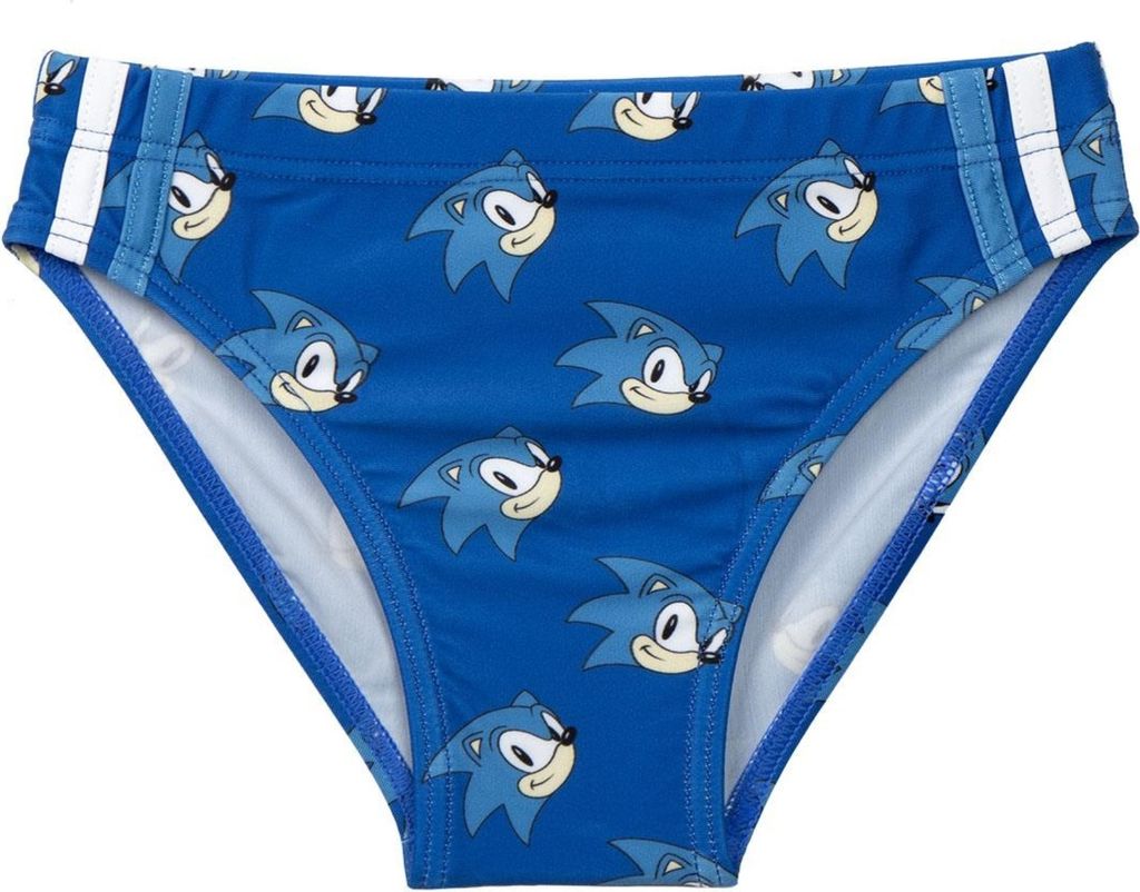 Costume da bagno Sonic blu scuro per bambini - 4 anni Immagine del prodotto 