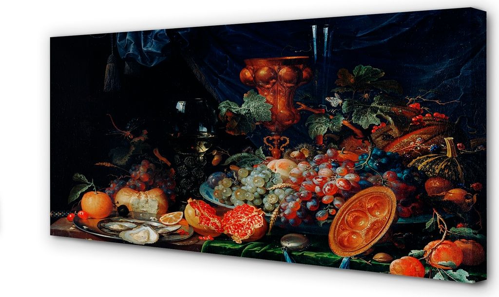 Leinwandbild 140x70 Wandkunst Obst Stillleben