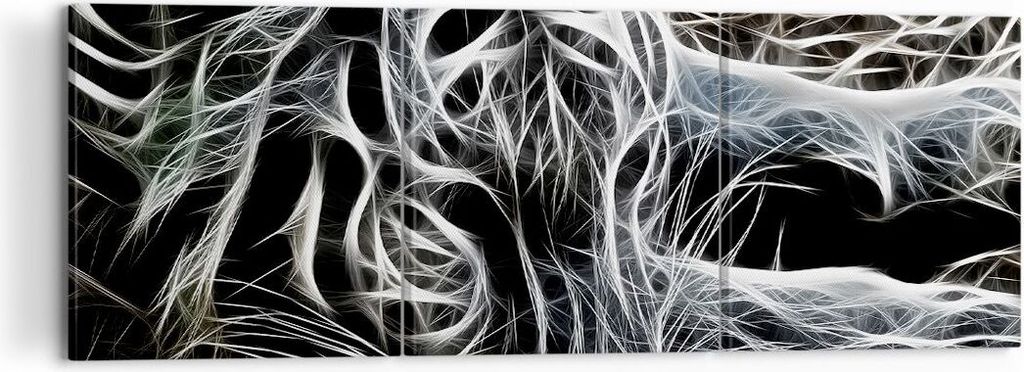 Bild auf Leinwand - Leinwandbild - Abstraktion modern - 120x40cm - Wand Bild - Wanddeko - Leinwanddruck - Bilder - Kunstdruck - Wanddekoration - Le...