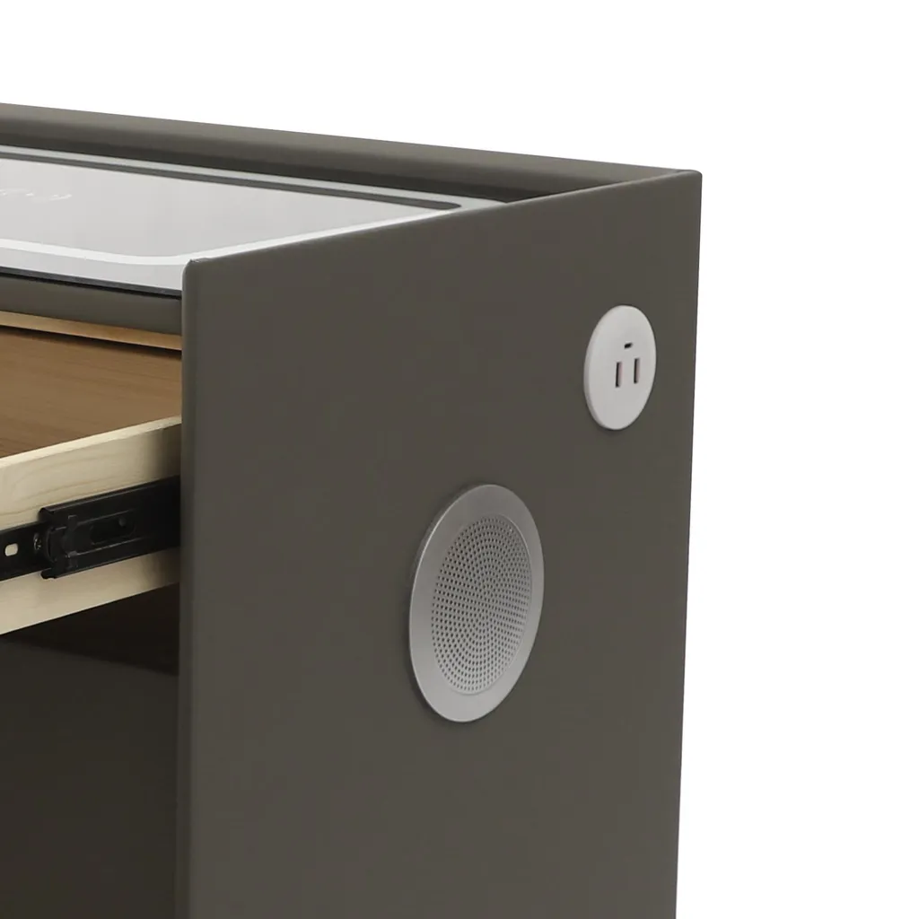 Table de chevet connectée avec haut-parleur Bluetooth et LED tactiles - 7