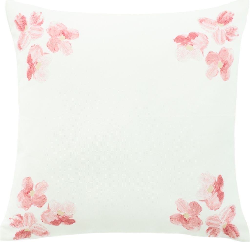 Kissenhülle Kirschblüte corner weiß 45x45 cm