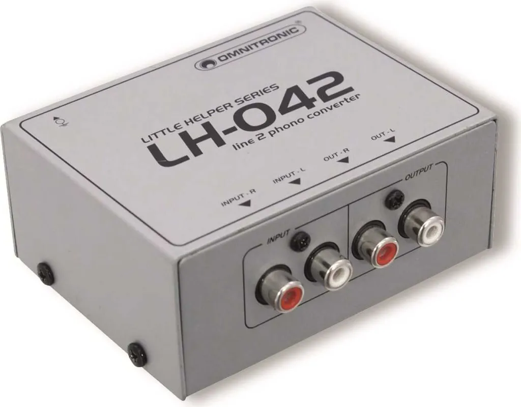 Omnitronic LH-042 Convertitore Line/Phono Passivo - Soluzione DJ Professionale